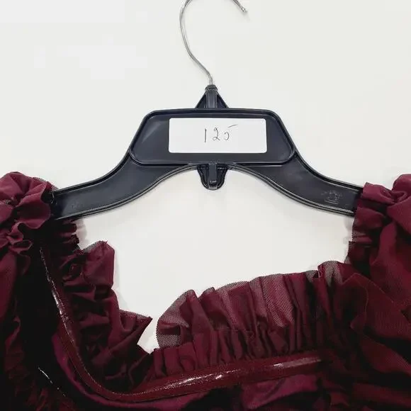 MAJORELLE Monique Crop Top in Plum Purple Large - Picture 11 of 11